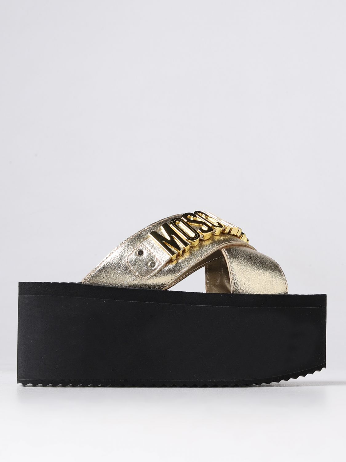 Moschino Couture Keilabsatz Schuhe  Damen Farbe Gold