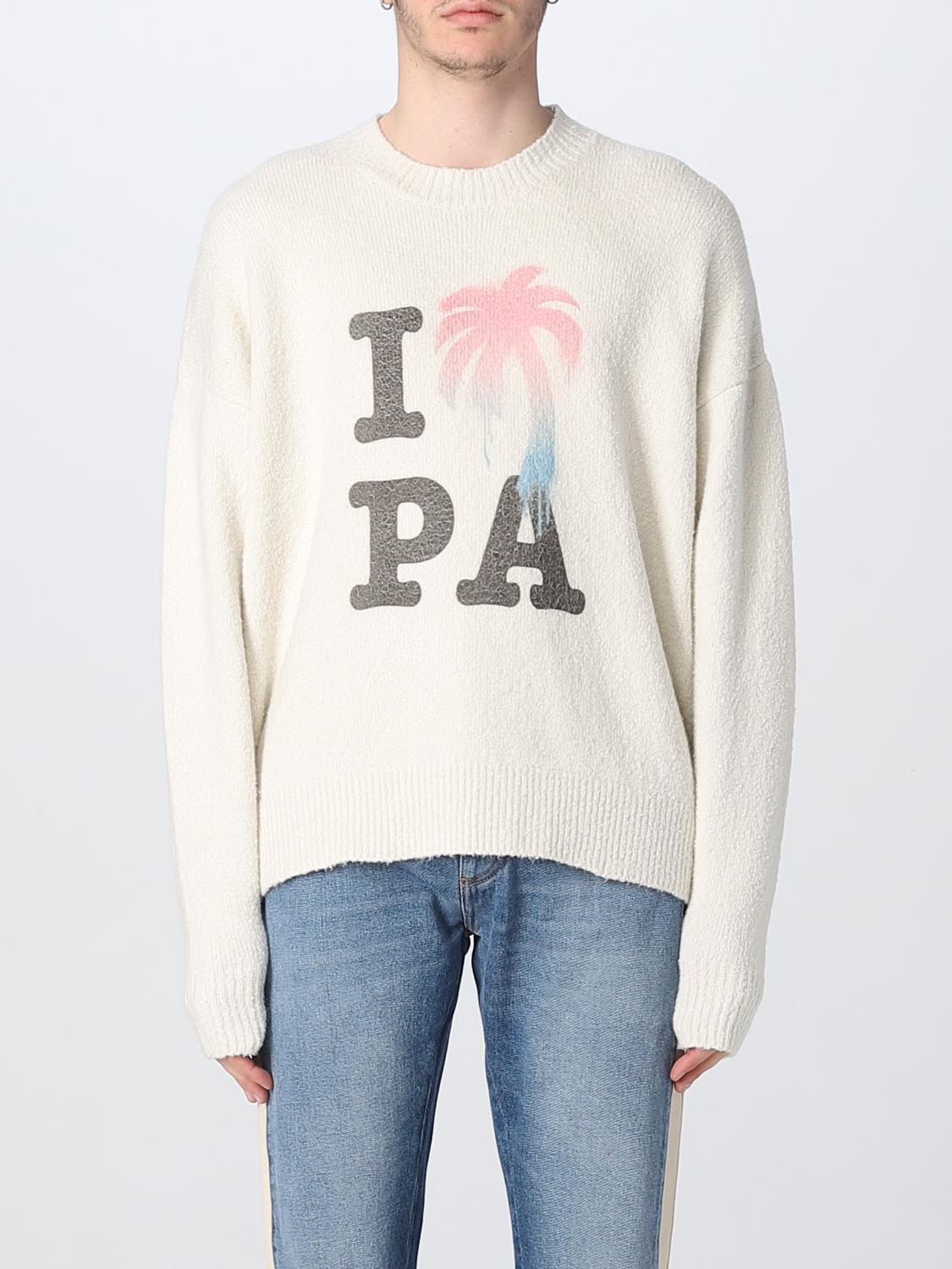Maglia Palm Angels: Maglia Palm Angels in cotone stretch bianco 1