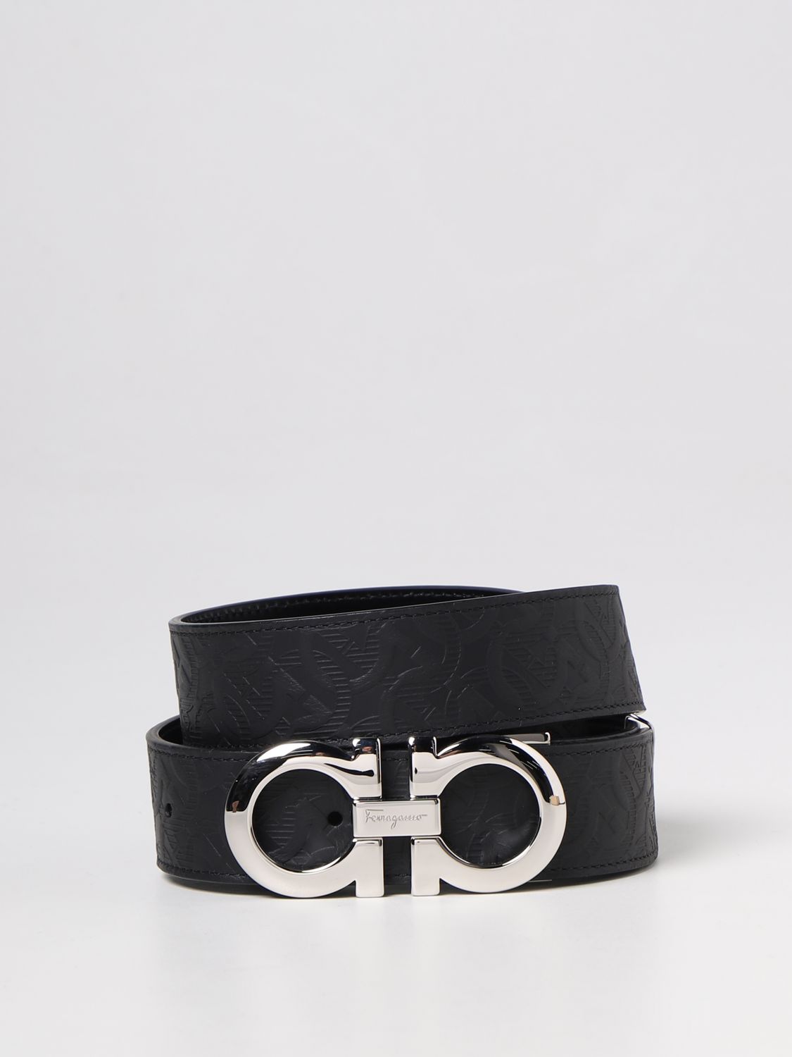 FERRAGAMO: belt for man - Black | Ferragamo belt 675542724127 online on ...