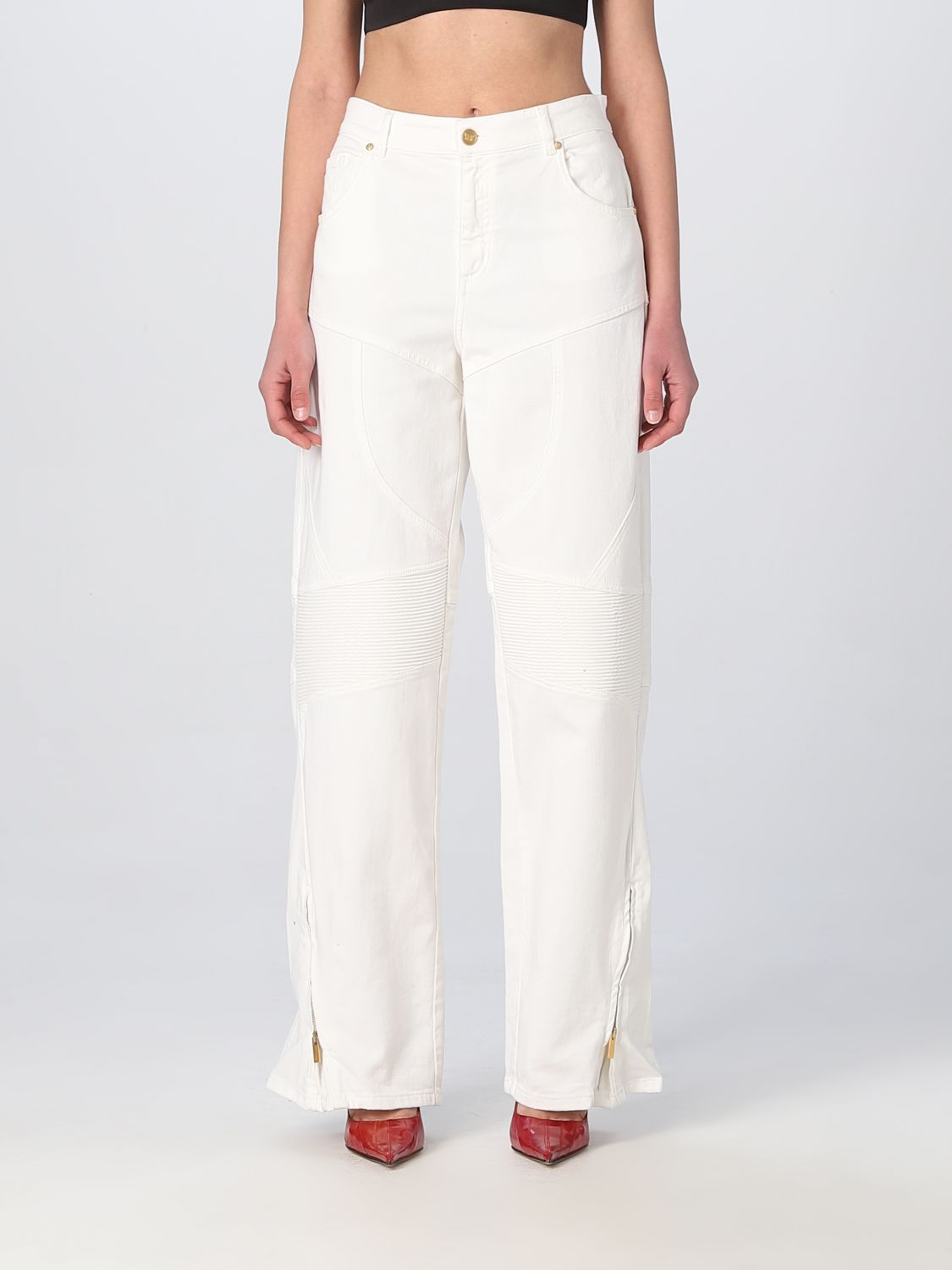 Pantalon Blumarine: Pantalon Blumarine femme blanc 1