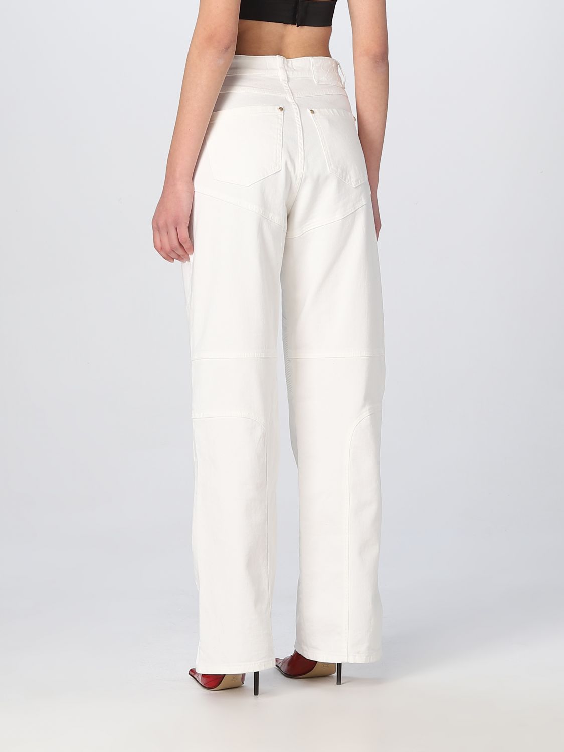 Pantalon Blumarine: Pantalon Blumarine femme blanc 3