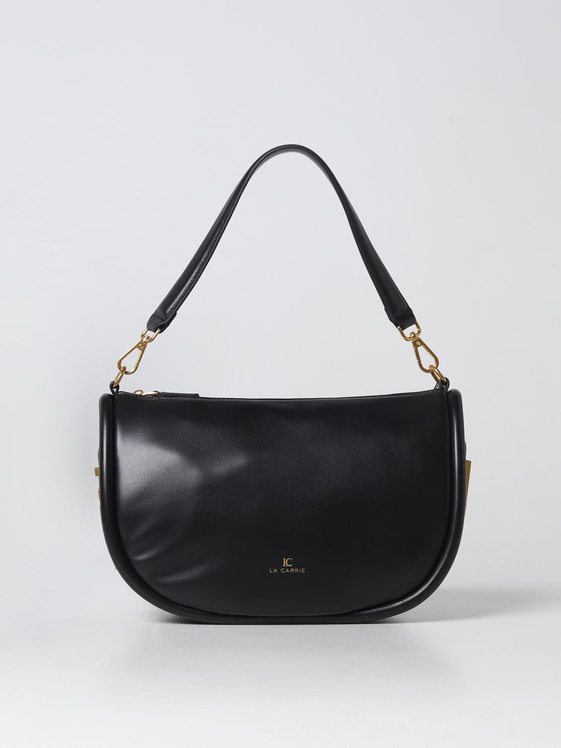 Borsa a spalla La Carrie: Borsa Waxing Crescent La Carrie in pelle sintetica nero 1