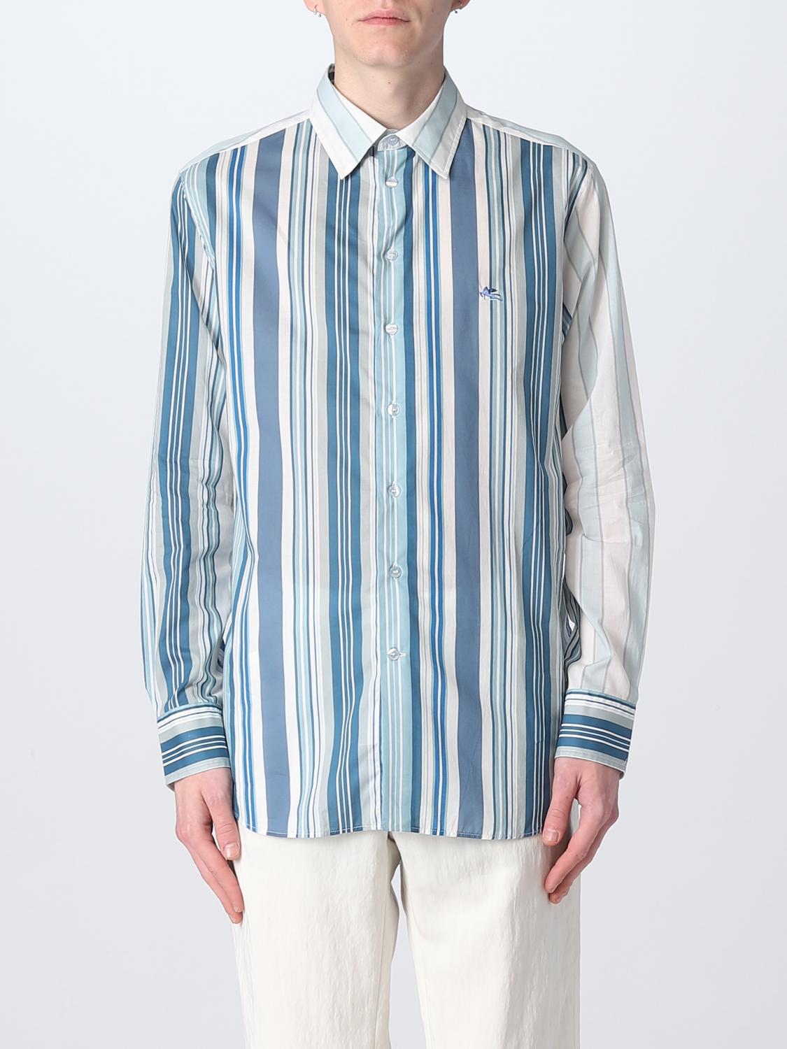 Camicia Etro: Camicia Etro in cotone celeste 1