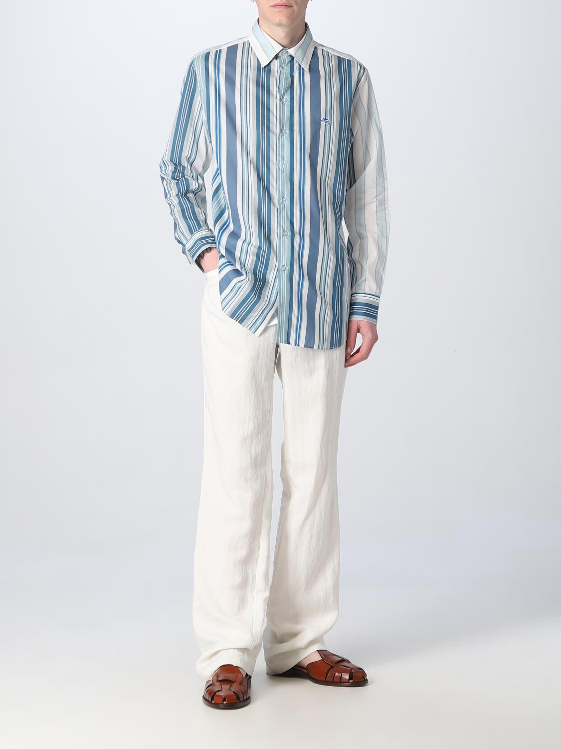 Camicia Etro: Camicia Etro in cotone celeste 2