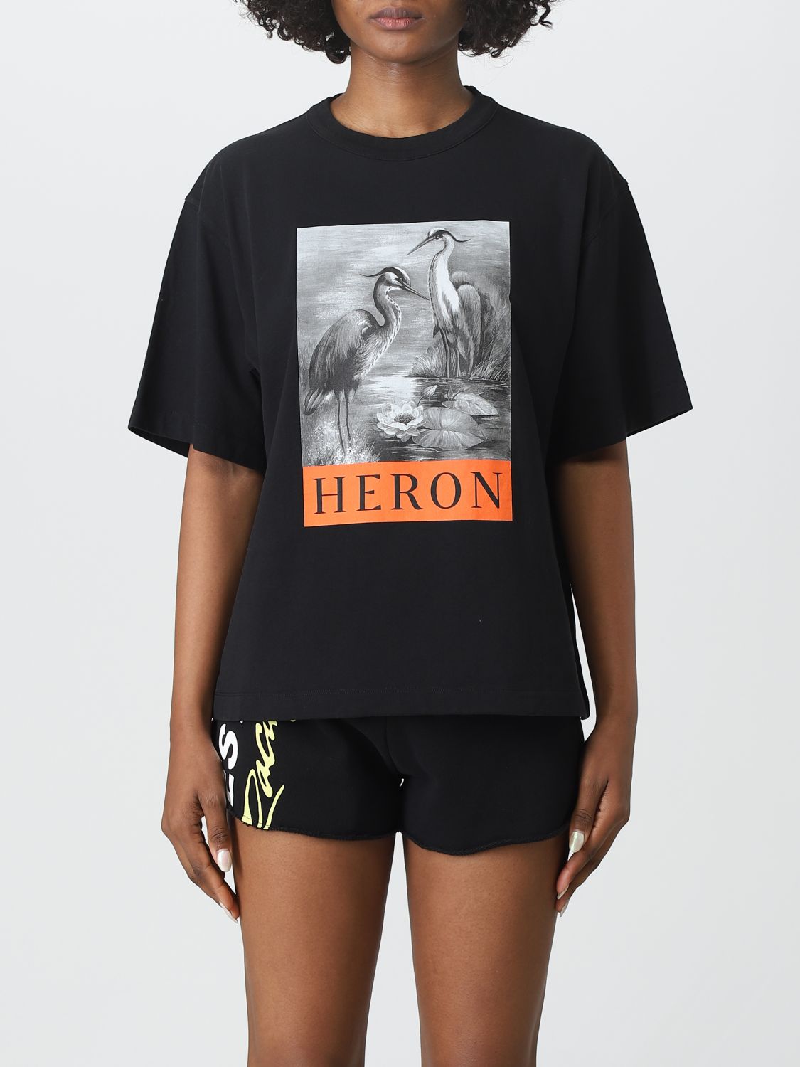 HERON PRESTON T-SHIRT HERON PRESTON WOMAN COLOR BLACK 1,D96102214