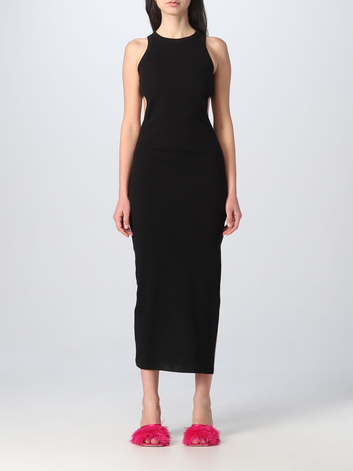 MSGM: dress for woman - Black | Msgm dress MDA61237120 online on GIGLIO.COM