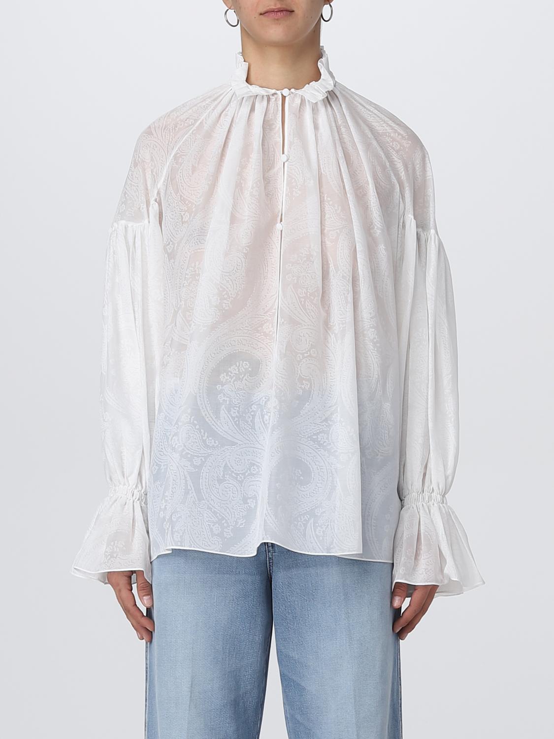 Camicia Etro: Camicia Etro in cotone e seta bianco 1