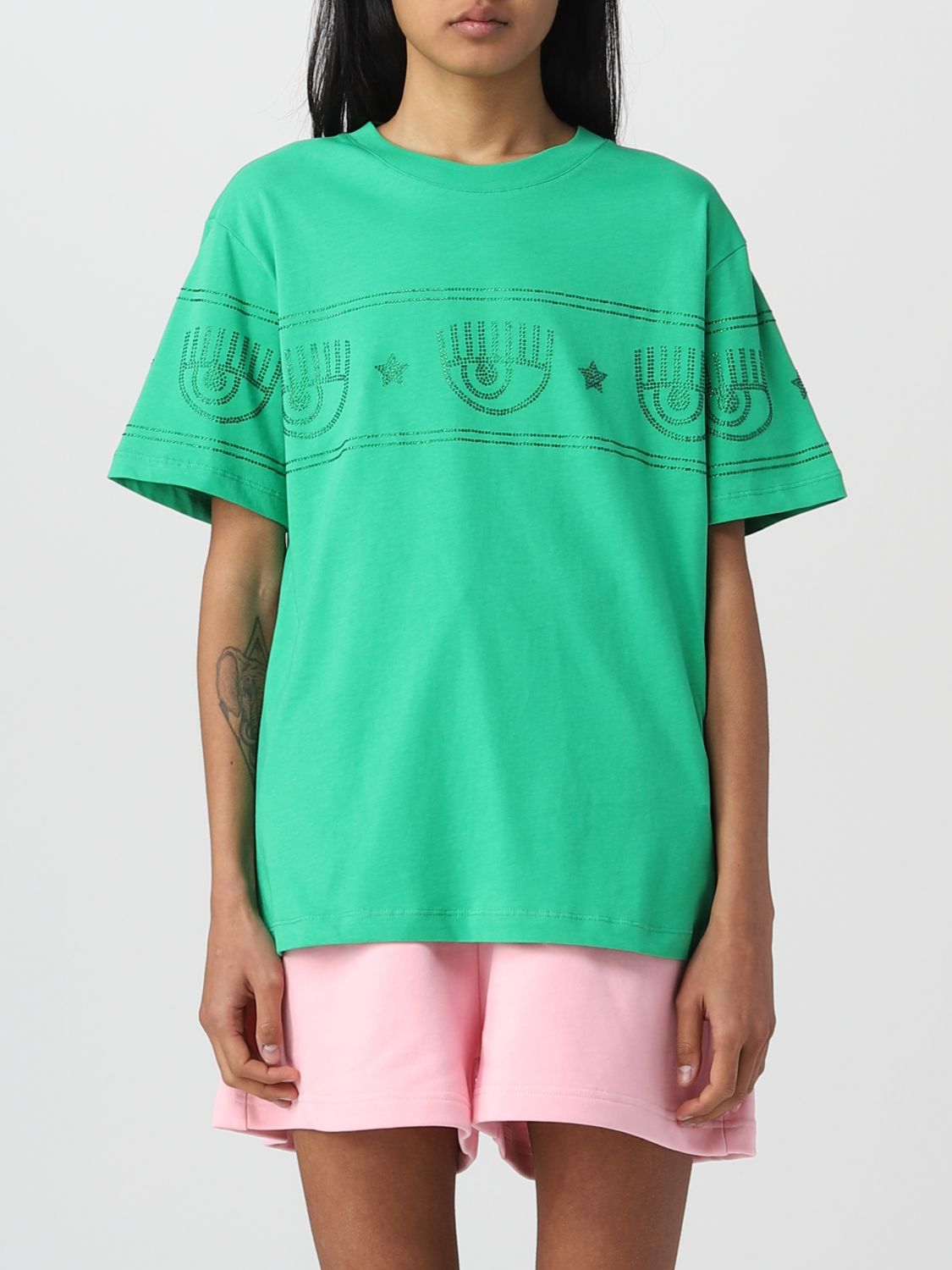 Chiara Ferragni T-shirt  Woman Color Green