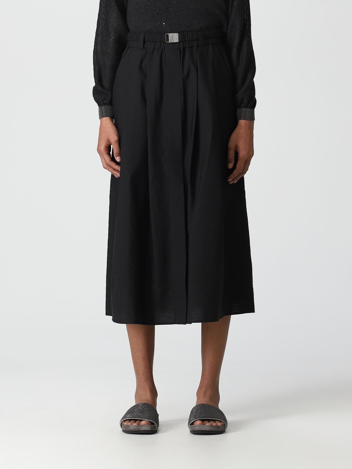 BRUNELLO CUCINELLI: skirt for woman - Black | Brunello Cucinelli skirt ...