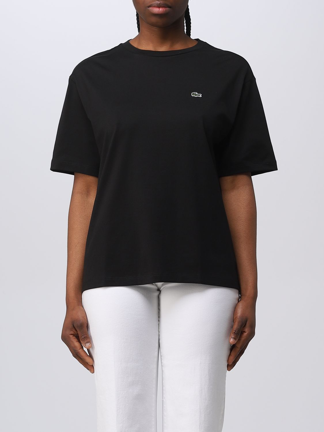 LACOSTE: t-shirt for woman - Black | Lacoste t-shirt TF5441 online on ...