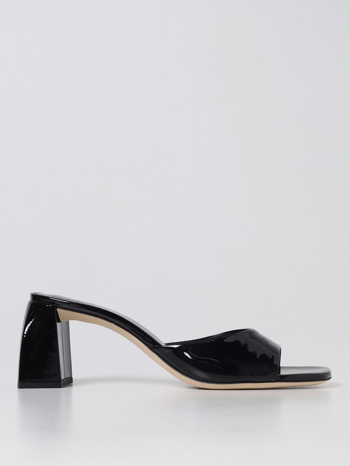 BY FAR: heeled sandals for woman - Black | By Far heeled sandals ...