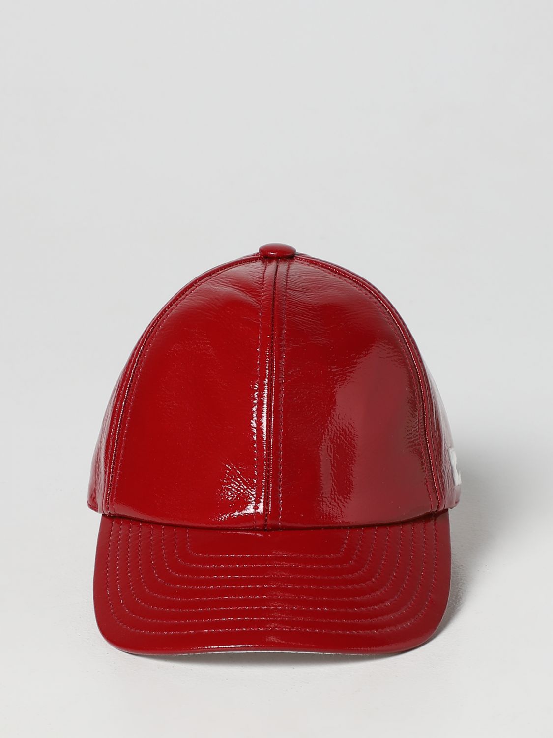 Cappello Courrèges: Cappello Courrèges in vernice bottalata rosso 2