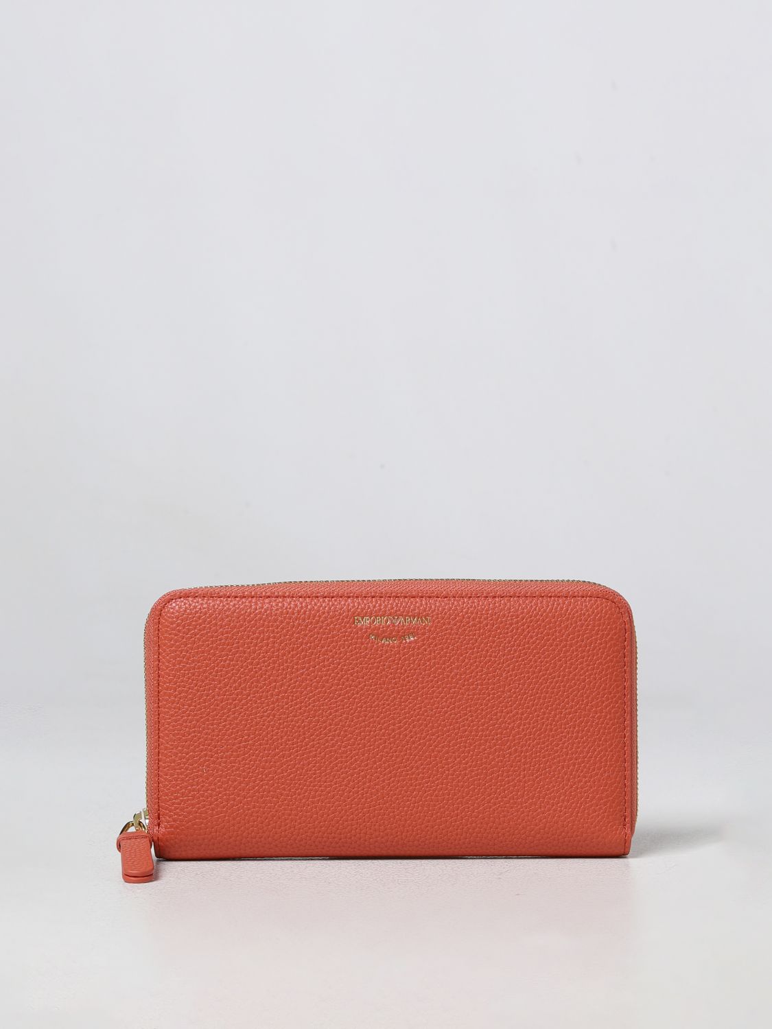 EMPORIO ARMANI: wallet for women - Brick Red | Emporio Armani wallet  Y3H168YFW9B online on 