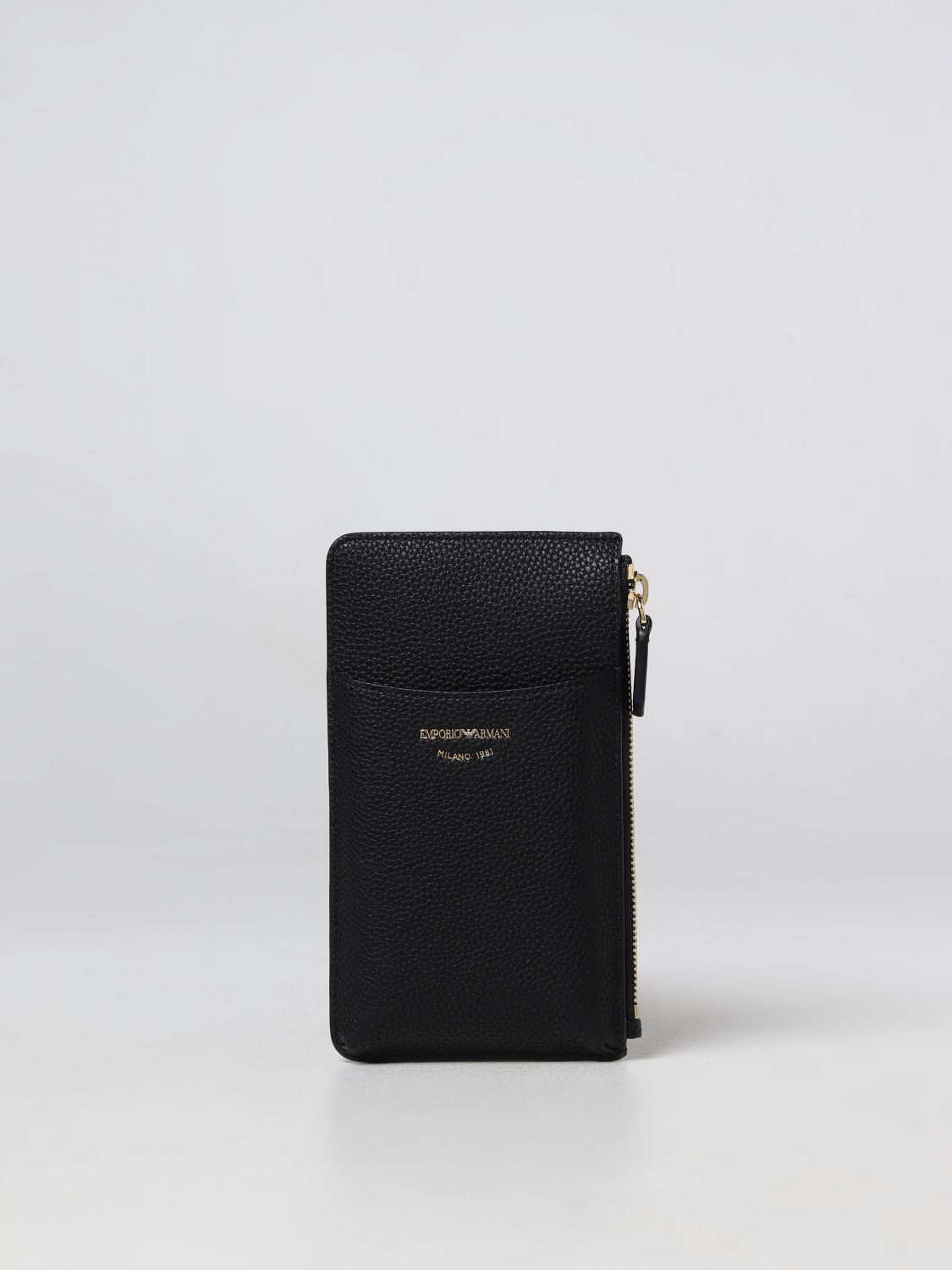 EMPORIO ARMANI: wallet for woman - Black | Emporio Armani wallet ...