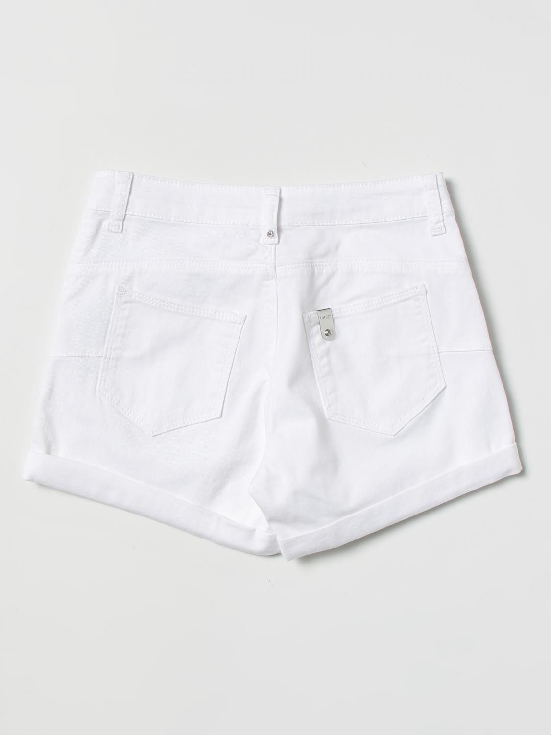 LIU JO KIDS Short For Girls White Liu Jo Kids Short GA3066T3357 liu-jo-kids-short-for-girls-white-liu-jo-kids-short-ga3066t3357