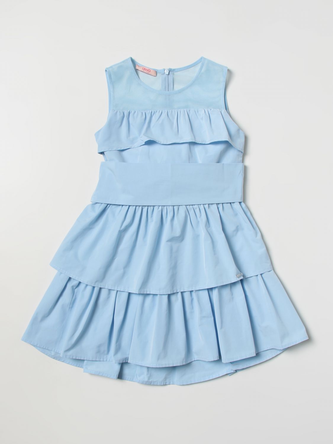 Liu •jo Kleid Liu Jo Kids Kinder Farbe Hellblau In Gnawed Blue