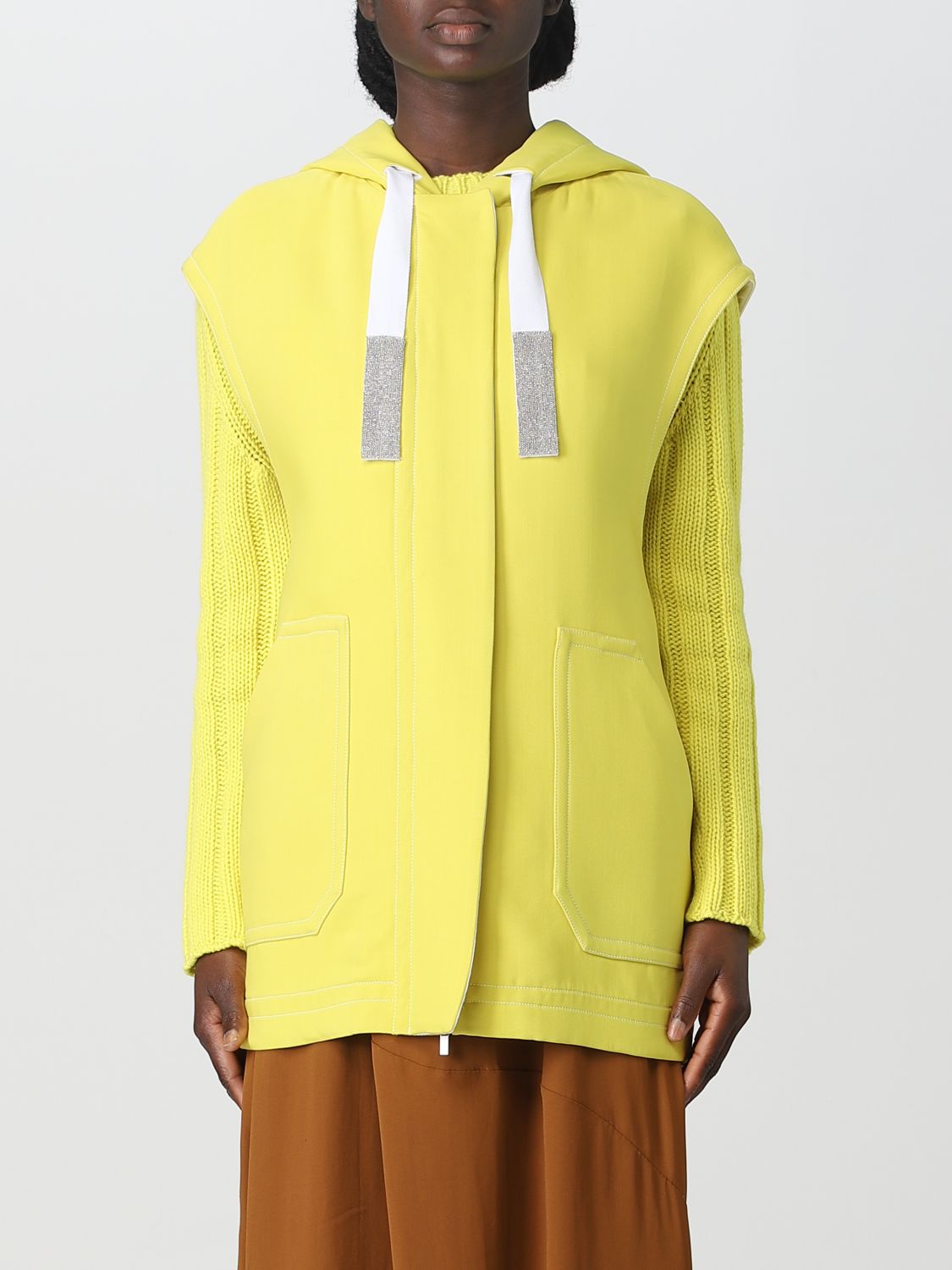 FABIANA FILIPPI: coat for woman - Yellow | Fabiana Filippi coat ...