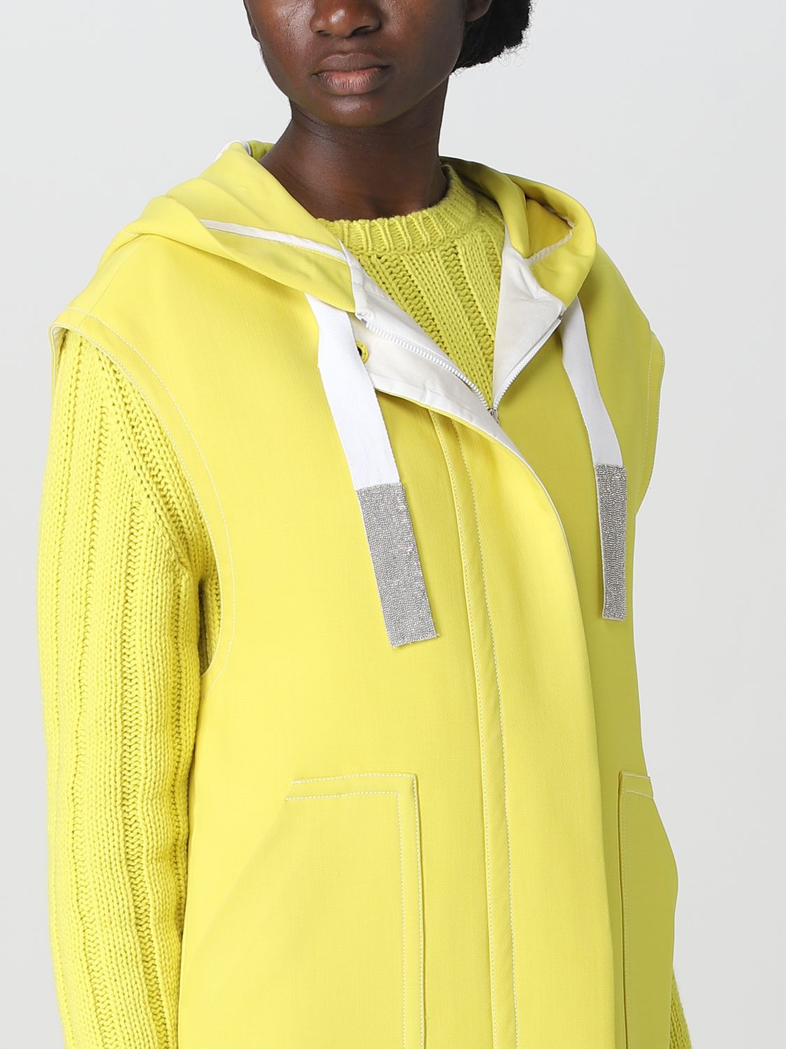 FABIANA FILIPPI: coat for woman - Yellow | Fabiana Filippi coat ...