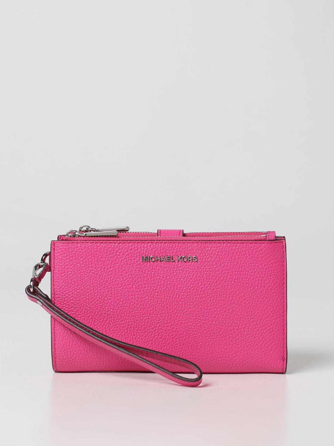 MICHAEL KORS: wallet for woman - Cherry | Michael Kors wallet 34F9SAFW4L  online on 