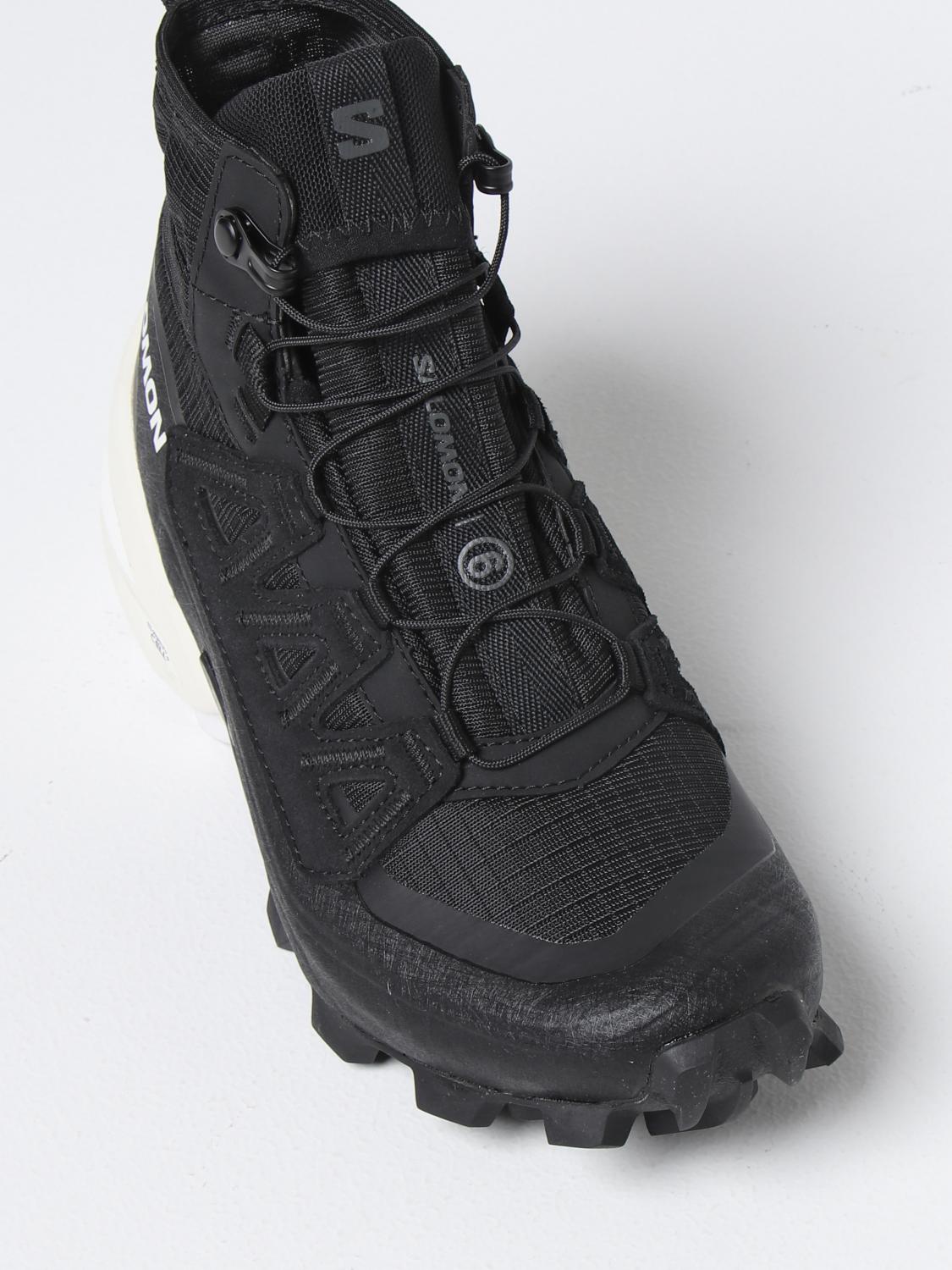 Sneakers Mm6 Maison Margiela: Sneakers Cross High Salomon x MM6 Maison Margiela in pelle e nylon nero 4