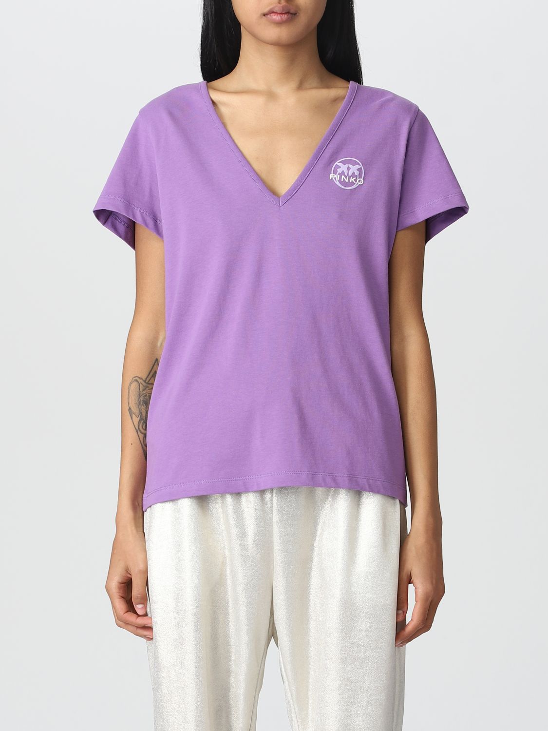 Pinko T-shirt  Woman Color Violet
