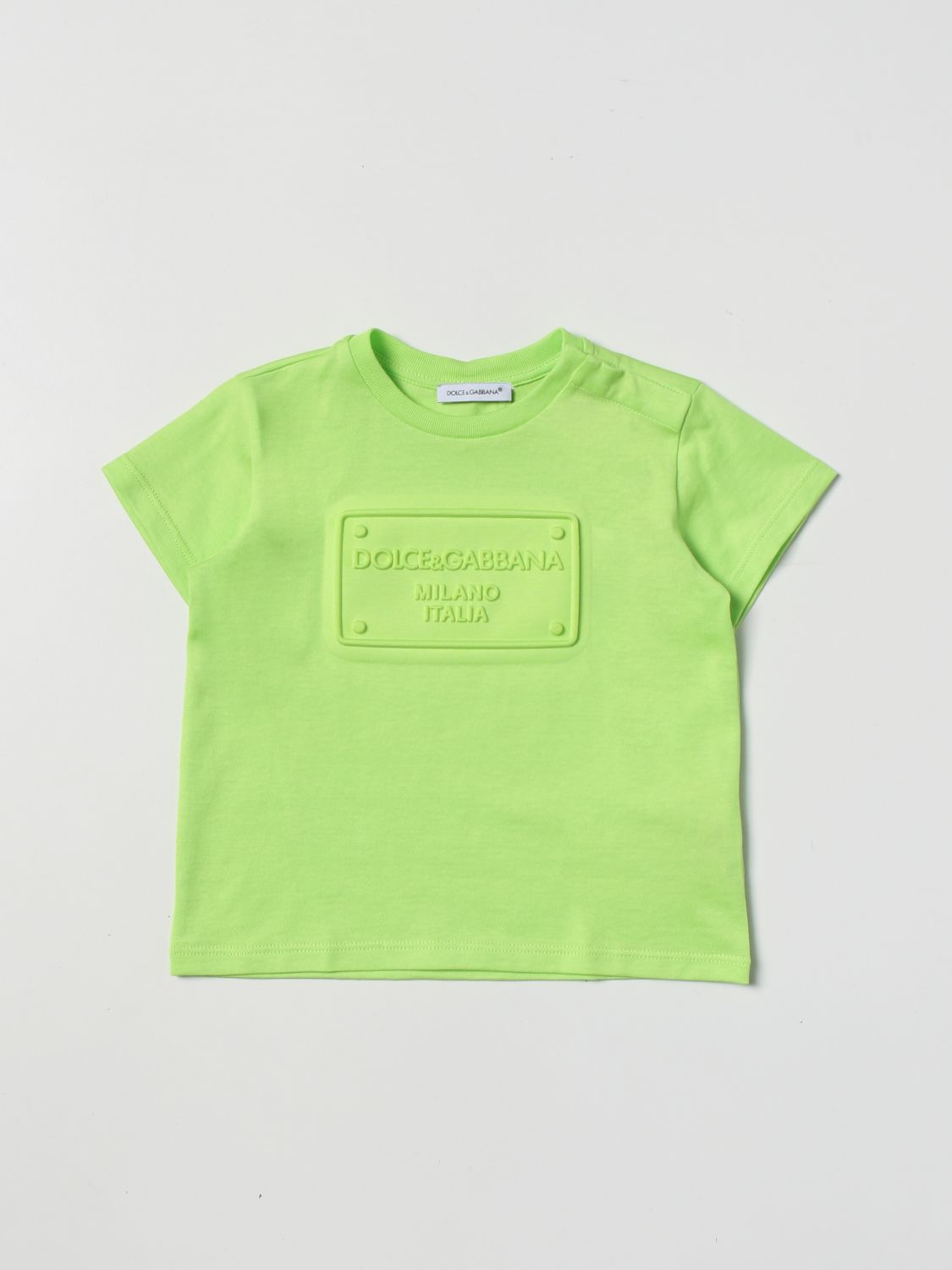 DOLCE & GABBANA: t-shirt for baby - Green | Dolce & Gabbana t-shirt ...