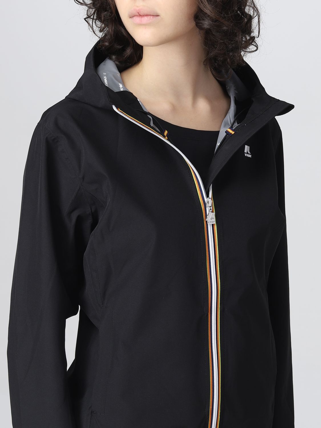 Luiheid lijden Vuiligheid K-WAY: jacket for woman - Black | K-Way jacket K8121VW online on GIGLIO.COM