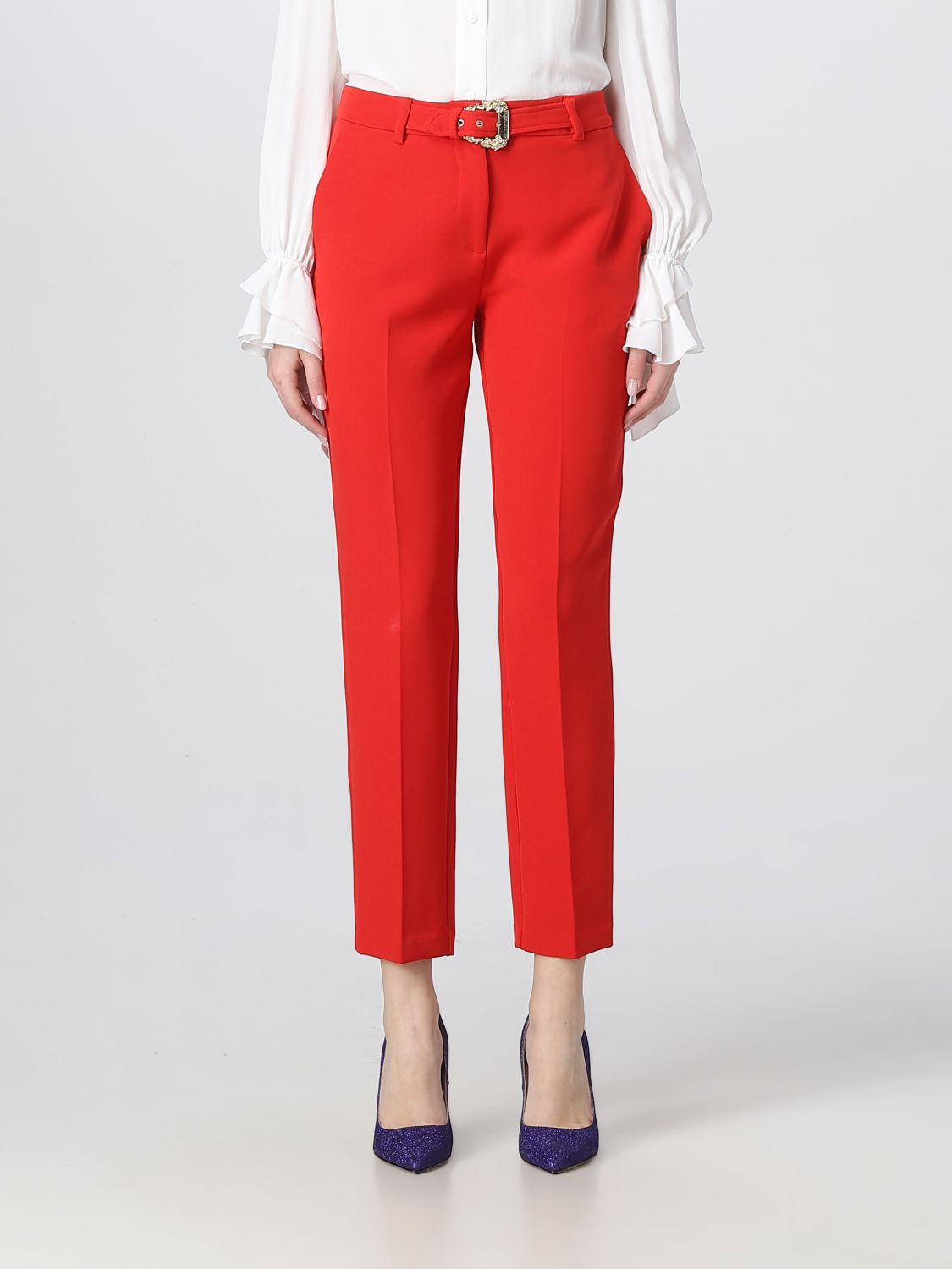 Versace Jeans Couture Pants  Woman Color Red