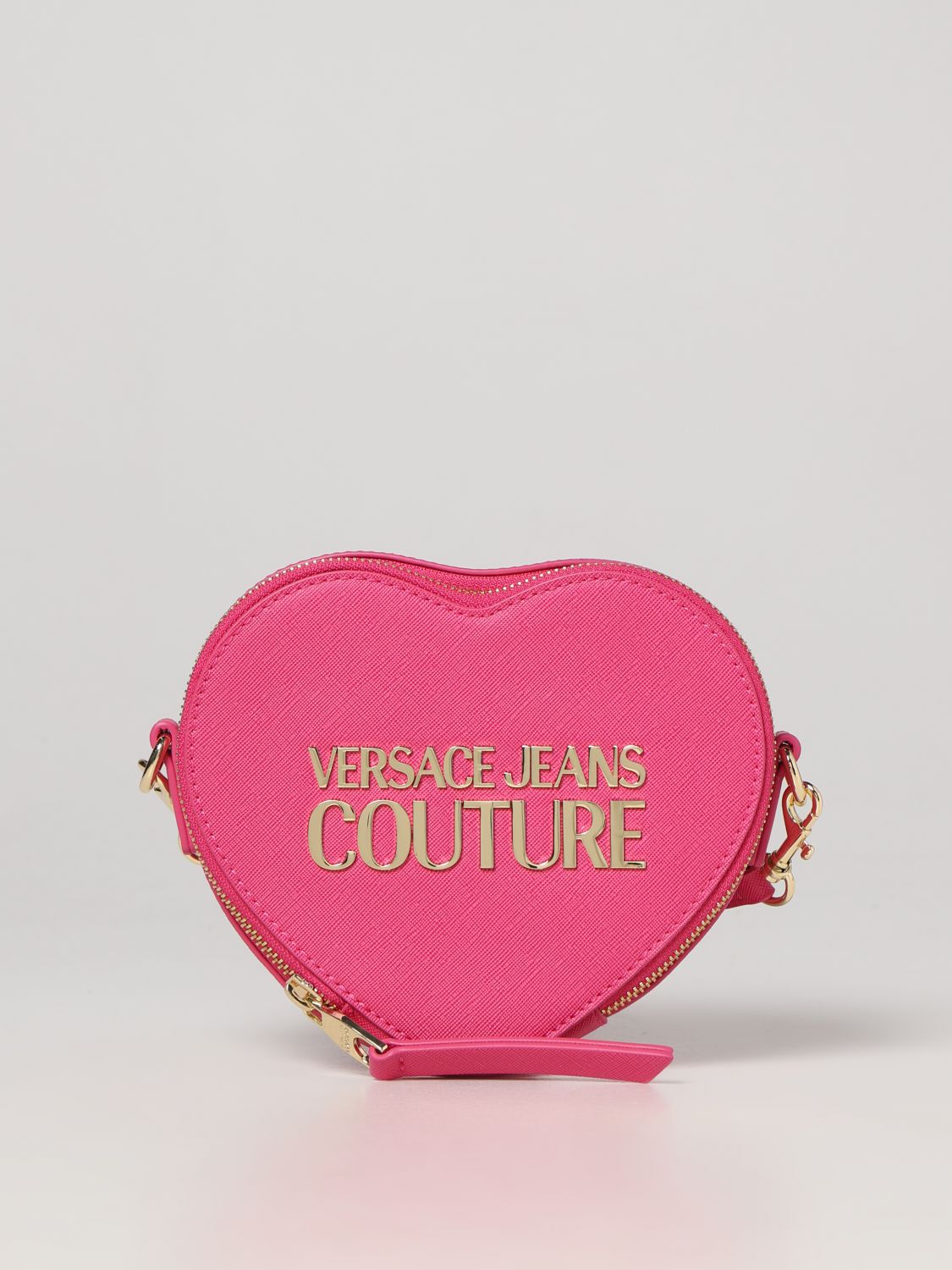 Borsa mini Versace Jeans Couture: Borsa Versace Jeans Couture in similpelle saffiano rosa 1
