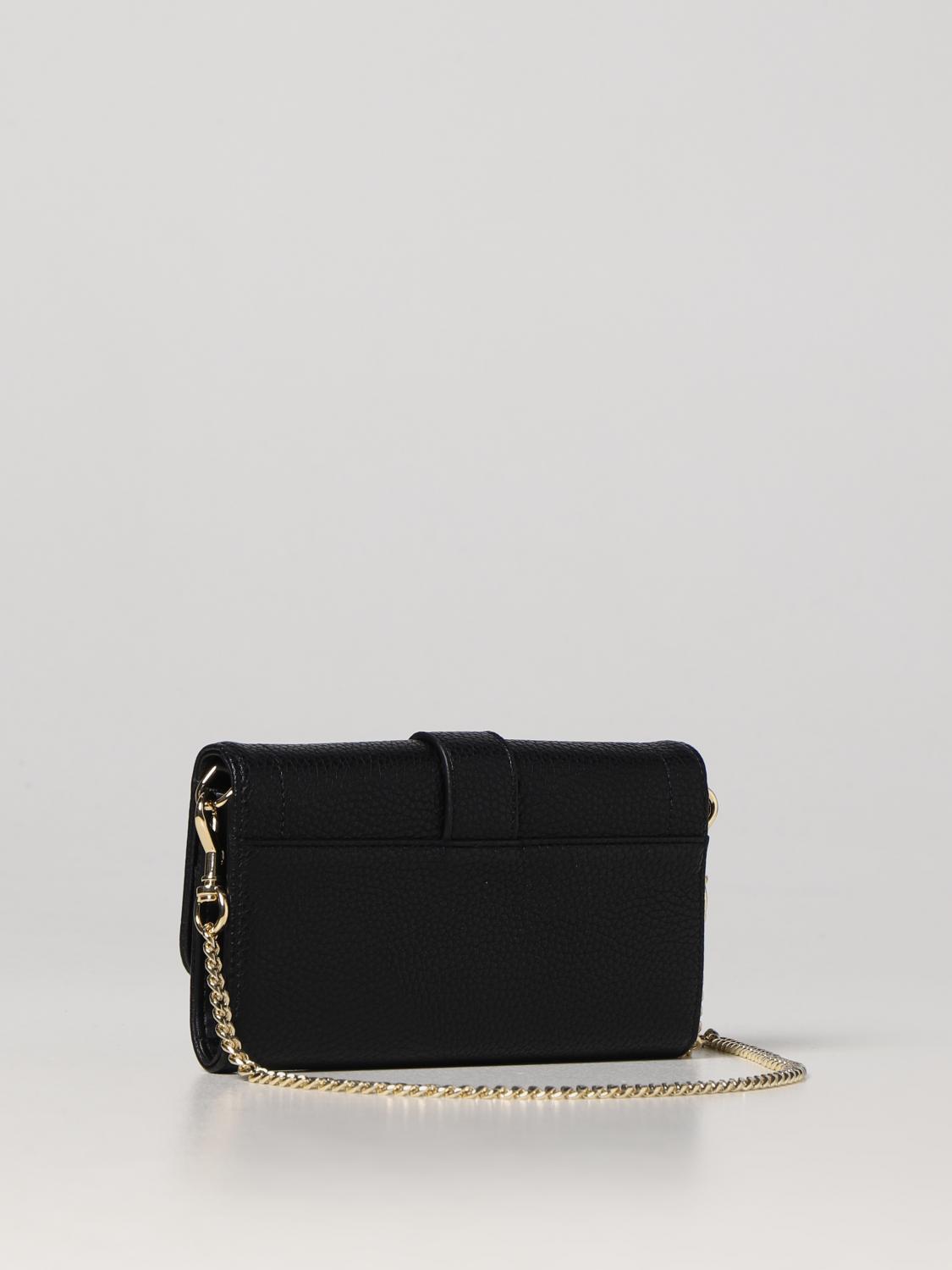 Borsa mini Versace Jeans Couture: Borsa wallet Versace Jeans Couture in pelle sintetica nero 3