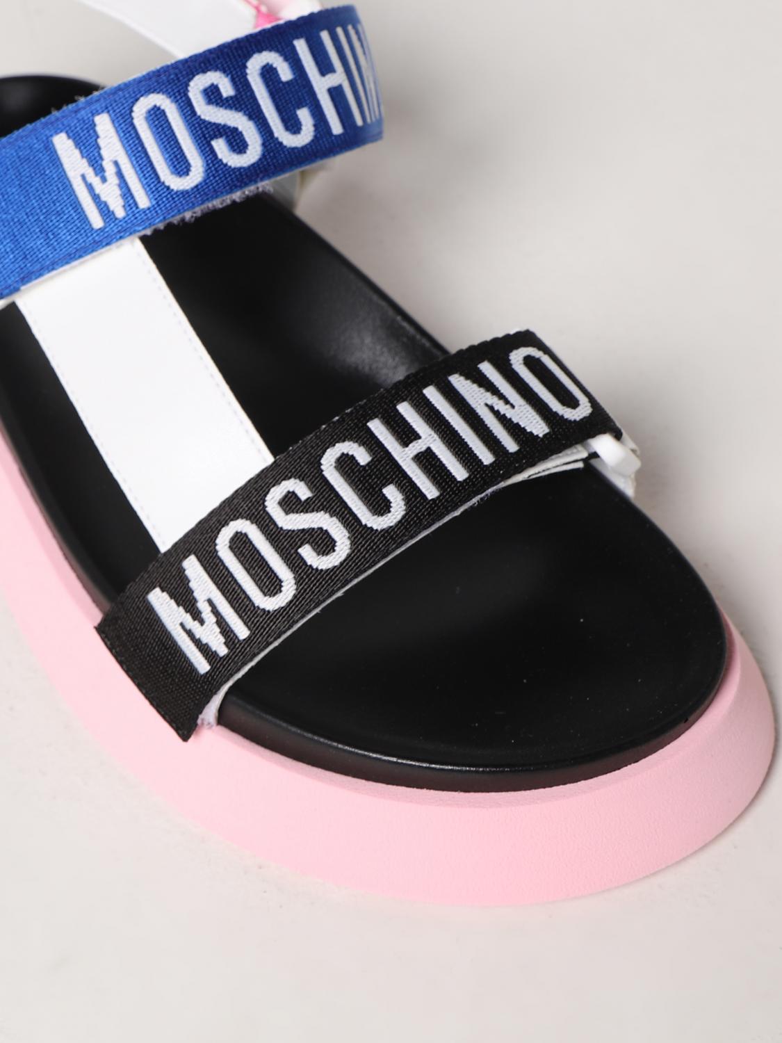 MOSCHINO COUTURE flat sandals for woman White Moschino Couture