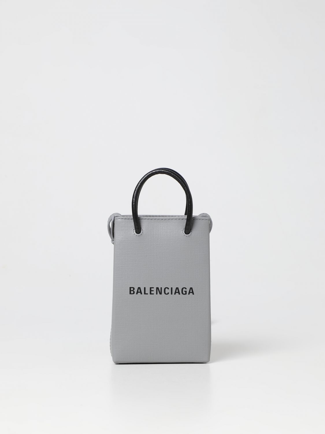 Tegne virksomhed hovedlandet BALENCIAGA: leather bag - Grey | Balenciaga mini bag 5938260AI2N online on  GIGLIO.COM
