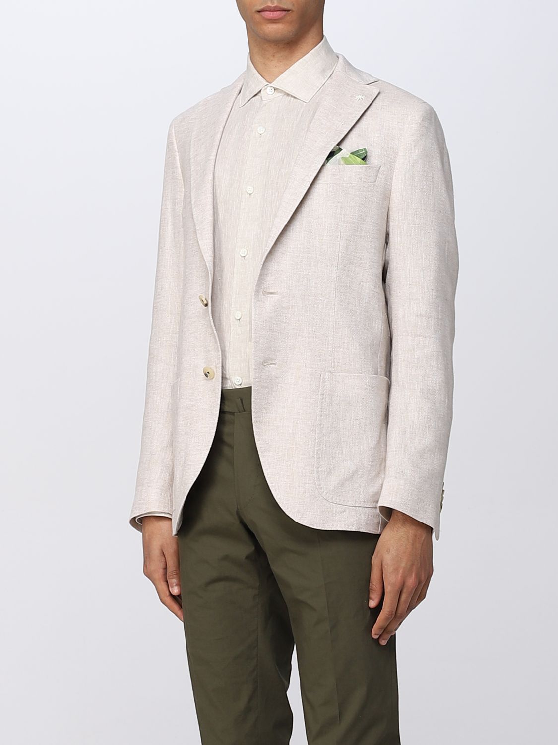 MANUEL RITZ: blazer for man - Beige | Manuel Ritz blazer ...