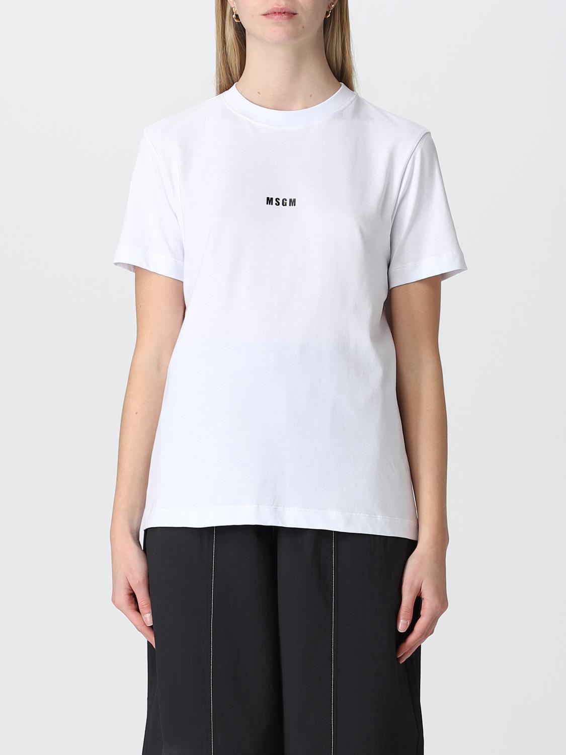 Msgm T-shirt  Woman In White