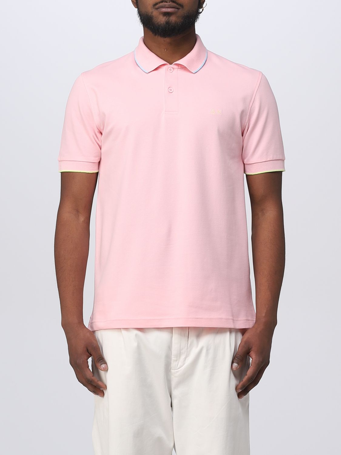 Sun 68 Polo Shirt  Men Color Pink