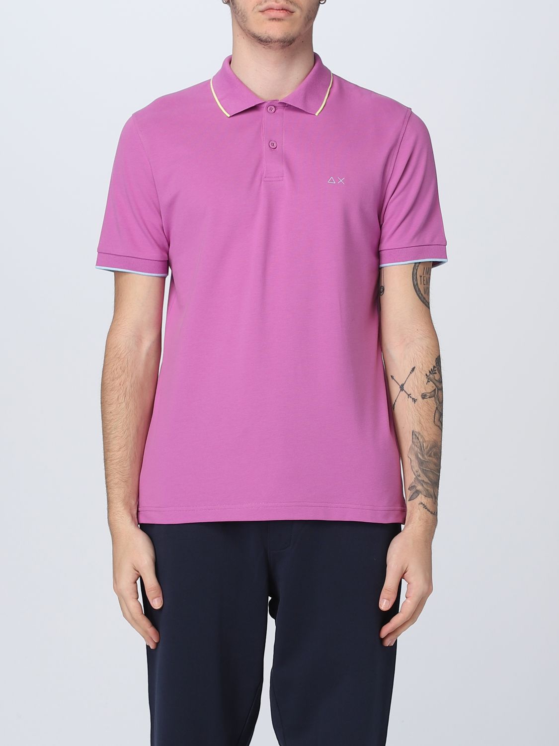 Sun 68 Polo Shirt  Men Color Lilac
