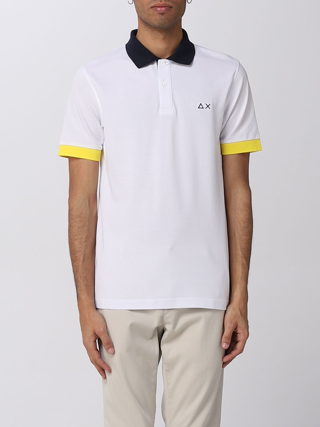 Sun 68 Polo Shirt  Men Color White