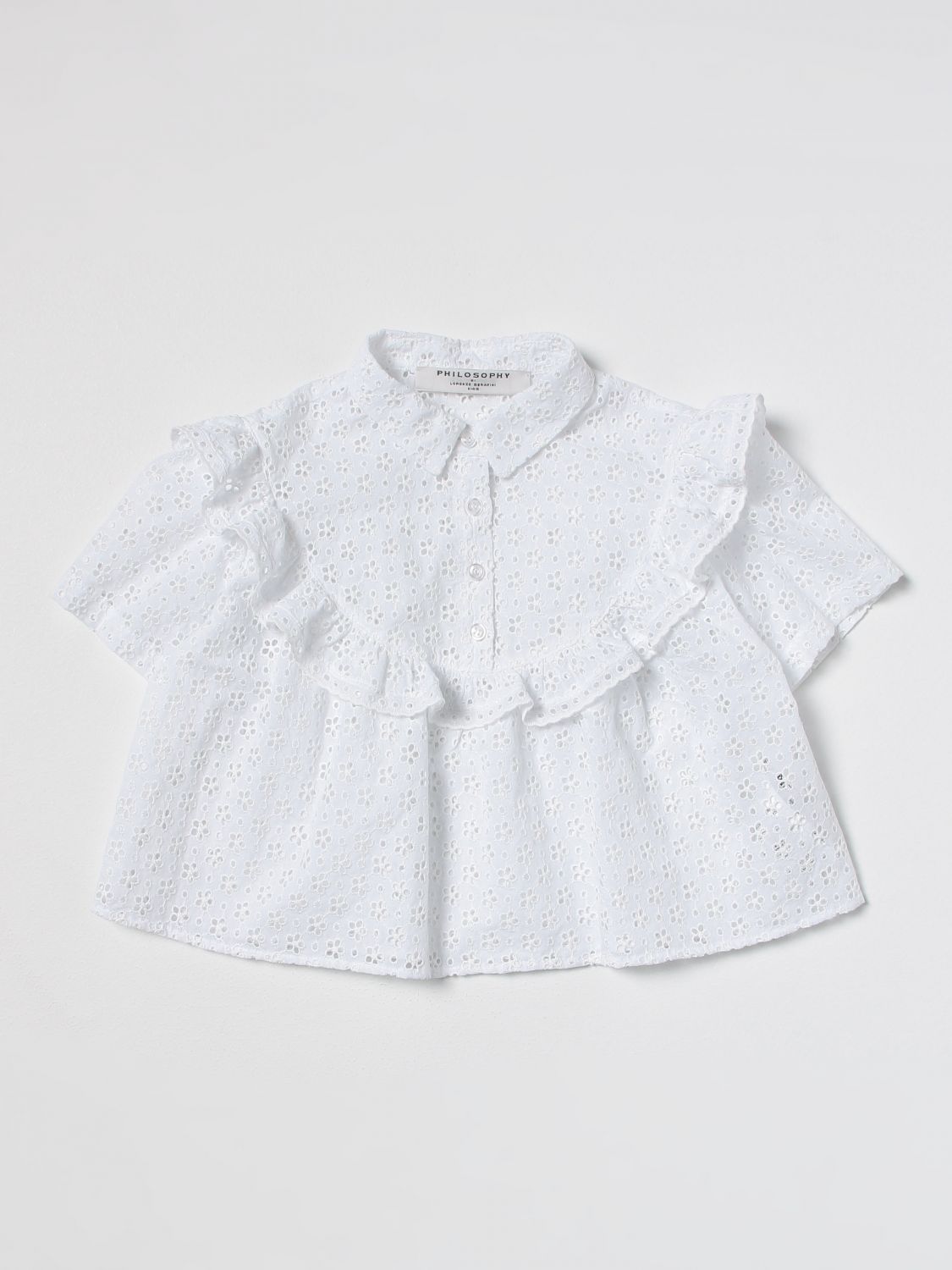 PHILOSOPHY DI LORENZO SERAFINI KIDS: shirt for girls - White ...