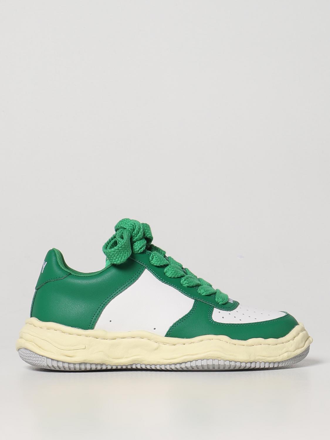 Miharayasuhiro Wayne Low-top Leather Sneakers In Green
