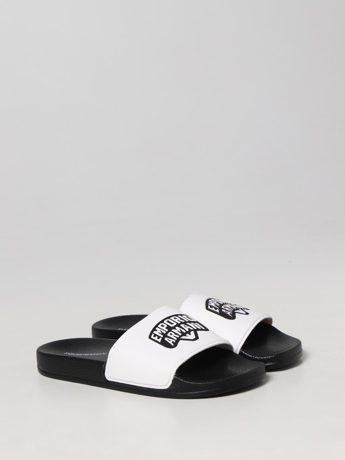 EMPORIO ARMANI KIDS: shoes for boys - White | Emporio Armani Kids shoes ...