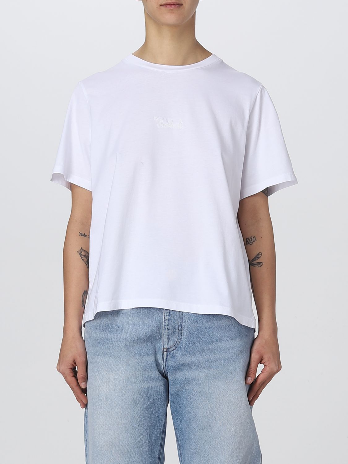 WOOLRICH: t-shirt for woman - White | Woolrich t-shirt ...