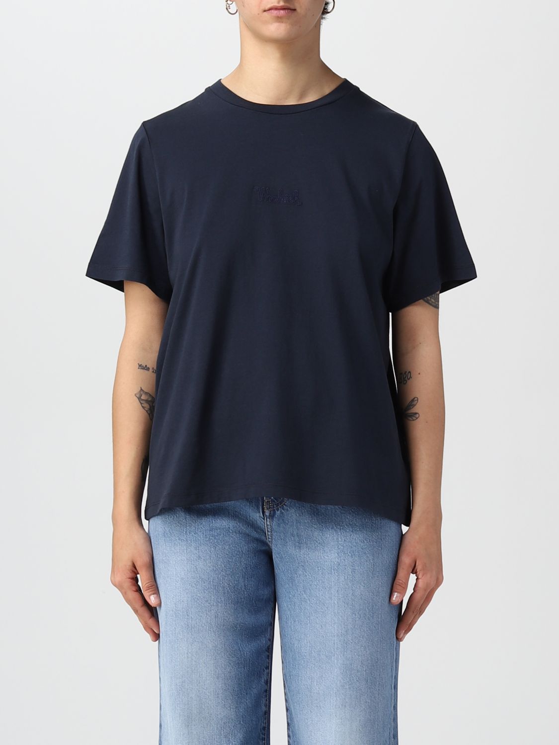 Woolrich T-shirt  Woman Color Blue