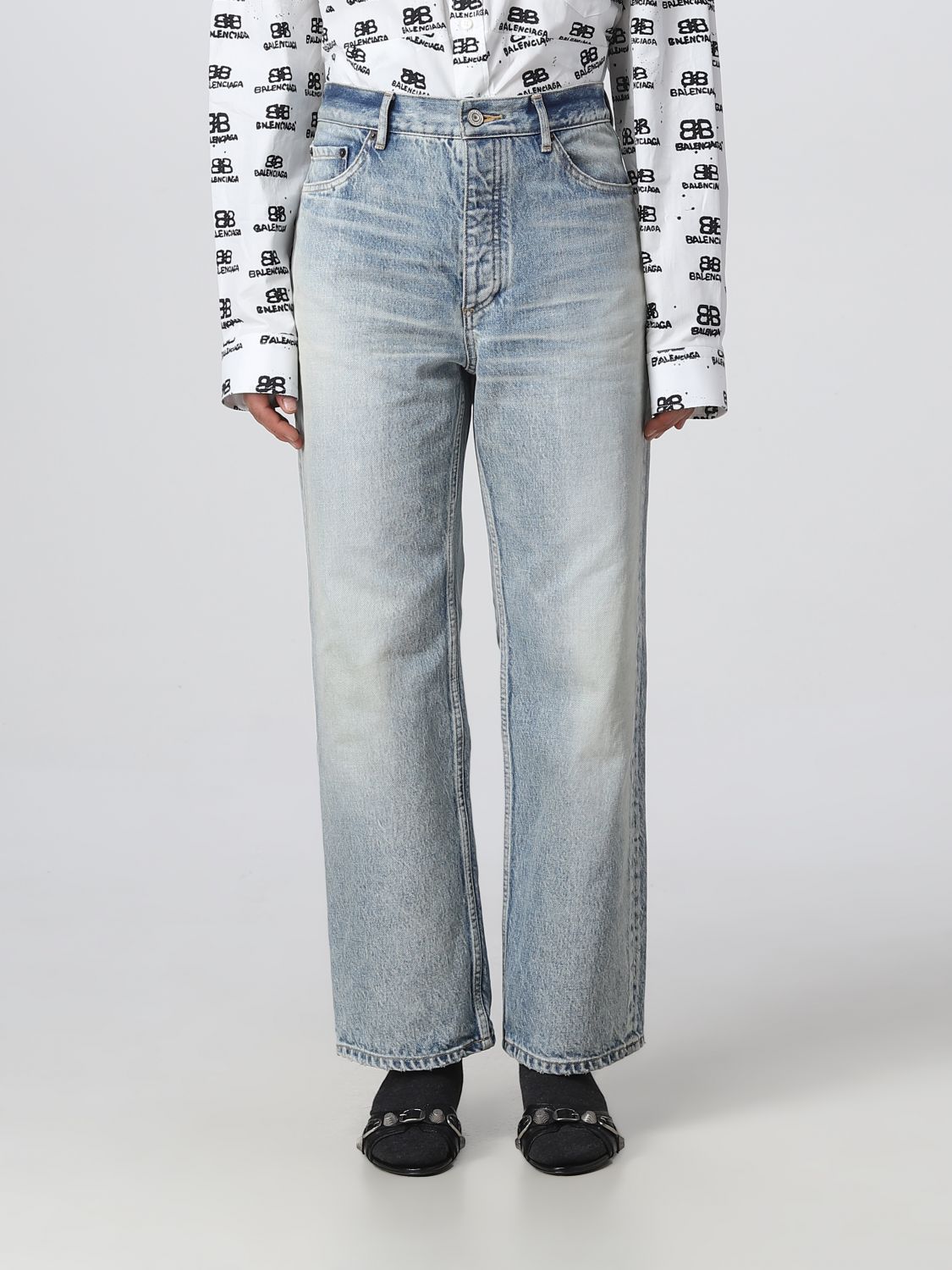 BALENCIAGA Midrise straightleg jeans  NETAPORTER