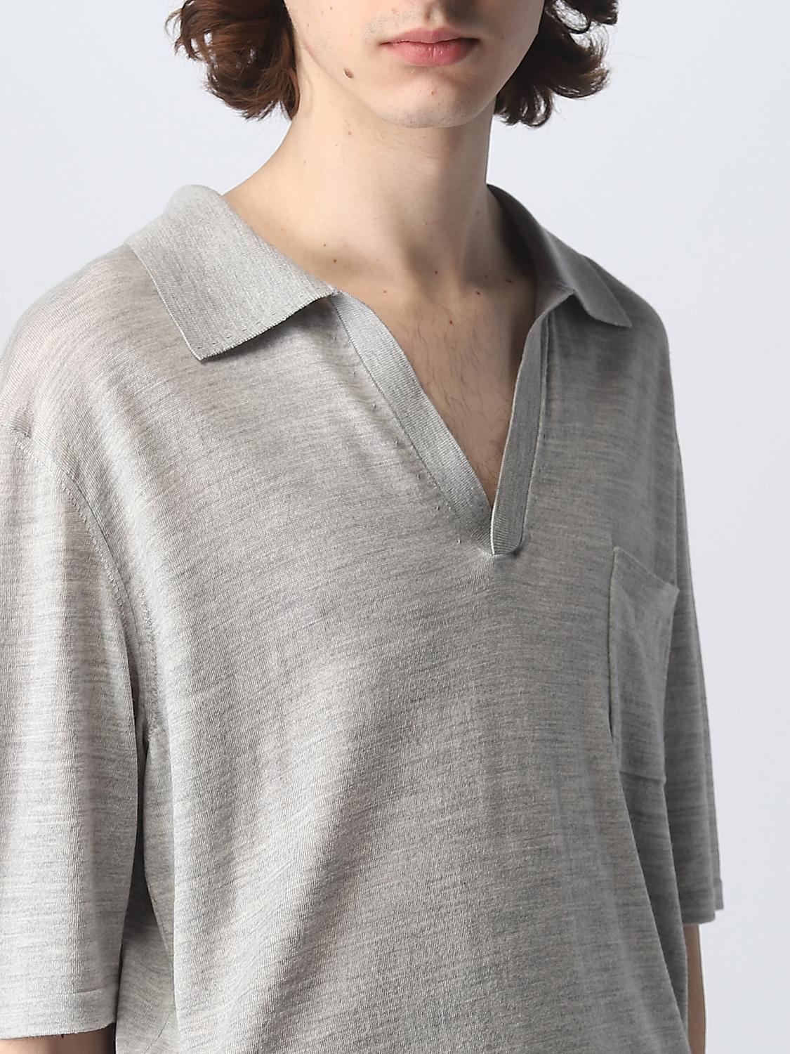 Polo Saint Laurent: Polo Saint Laurent in lana grigio 5