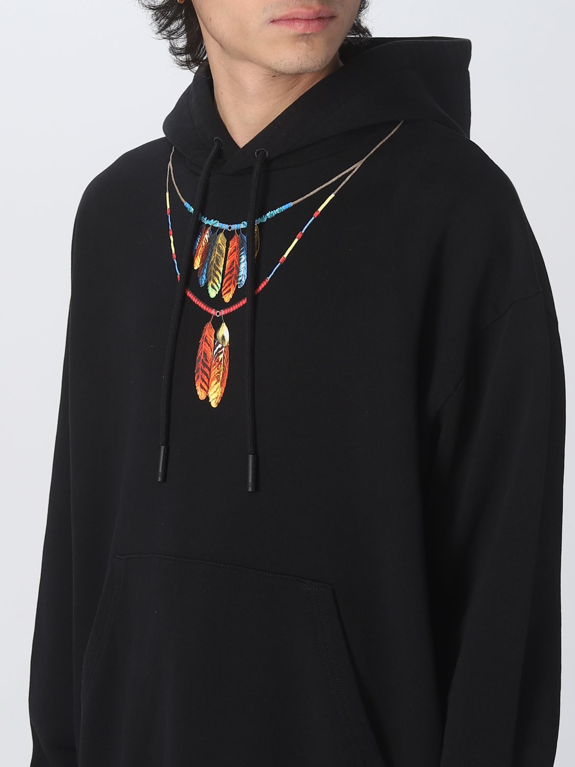 MARCELO BURLON: sweatshirt for man - Black | Marcelo Burlon sweatshirt ...