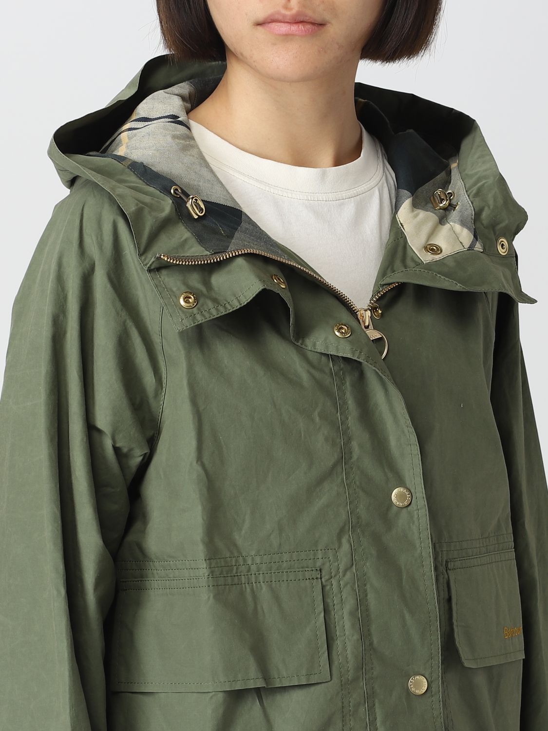 Pikken interieur Maak een naam BARBOUR: jacket for woman - Military | Barbour jacket LSP0090 online on  GIGLIO.COM