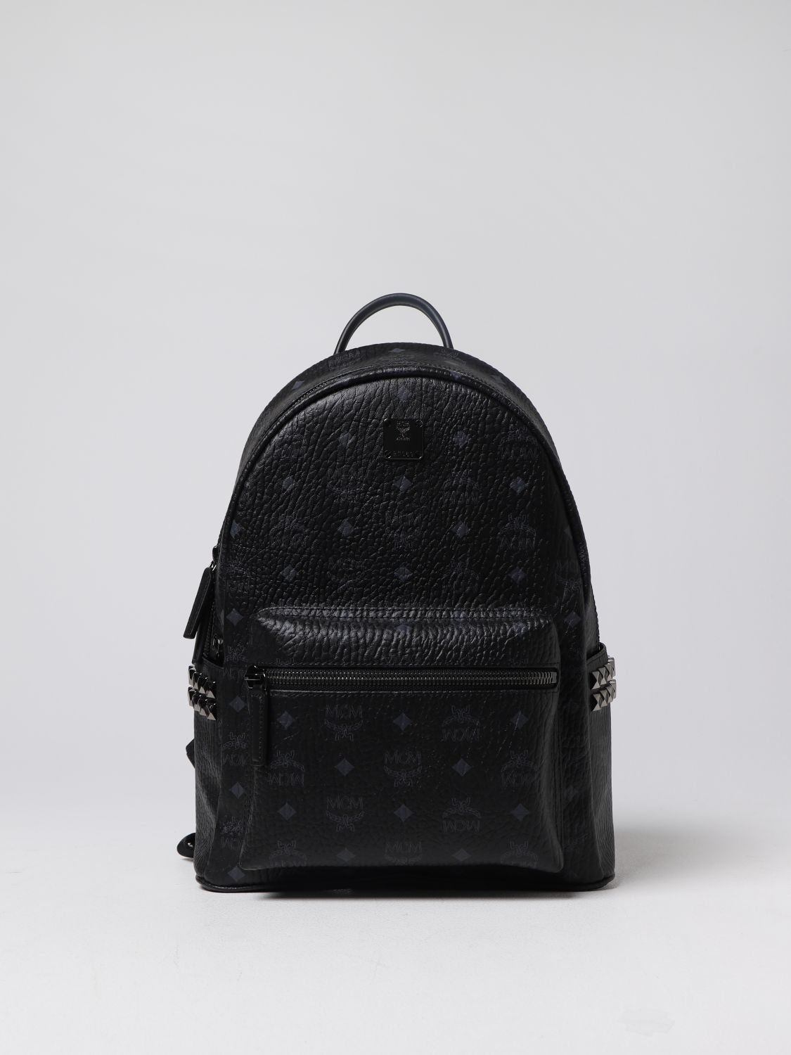 MCM, Bags, Authentic Mcm Black Leather Mini Backpack