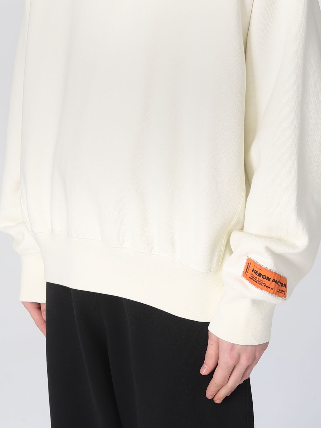 Sweatshirt Heron Preston: Heron Preston sweatshirt for men yellow cream 4