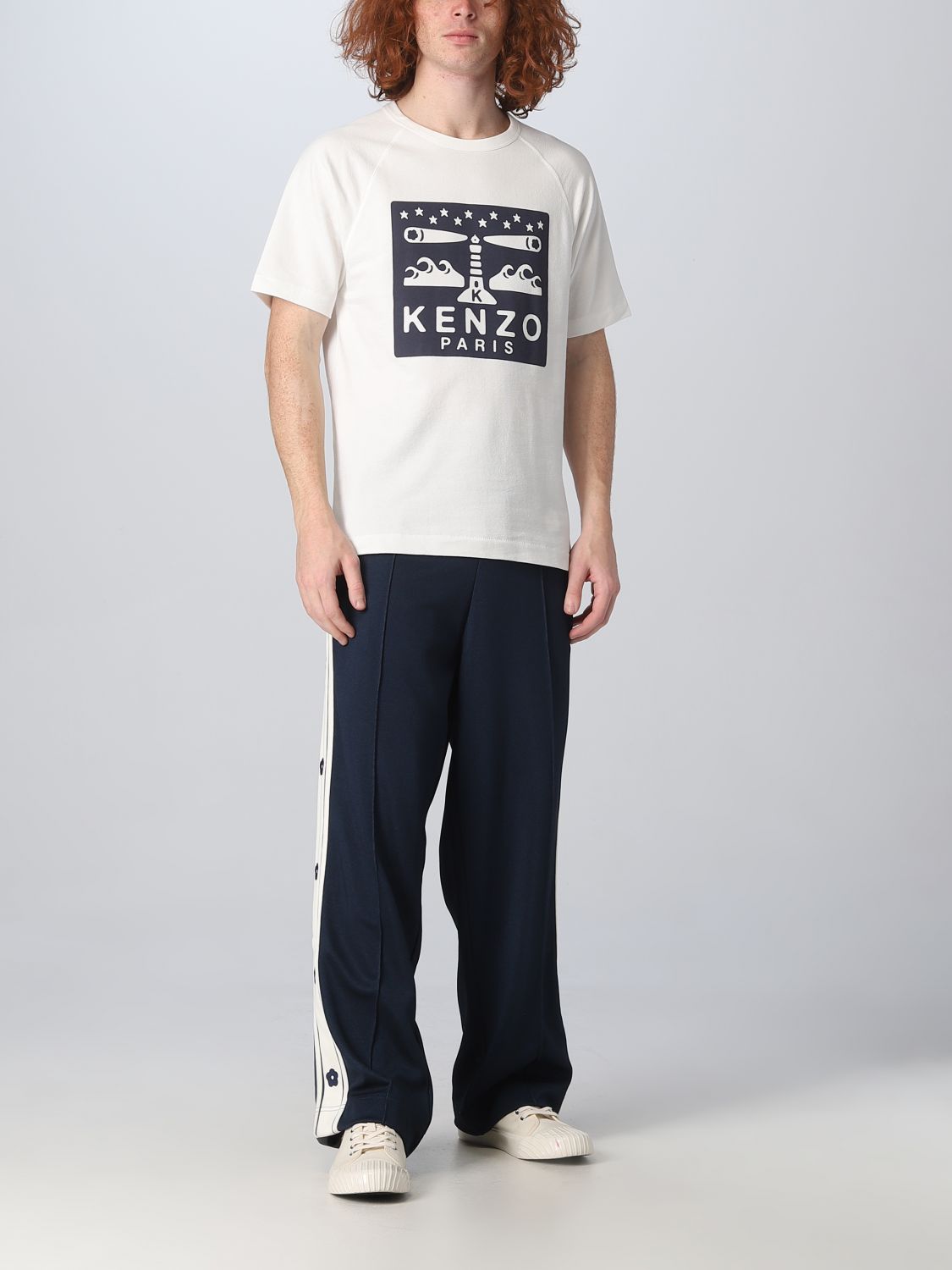 T-shirt Kenzo: Stampa Kenzo in cotone beige 2