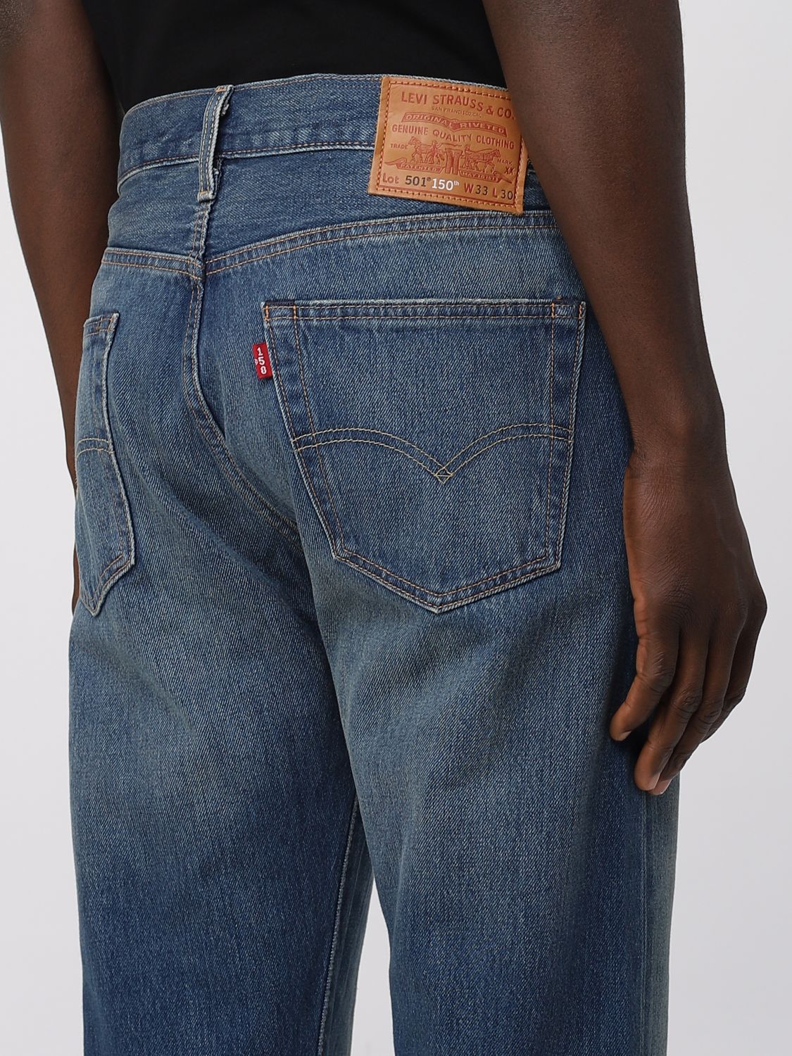 LEVI'S: jeans for man - Indigo | Levi's jeans 005013383 online on ...